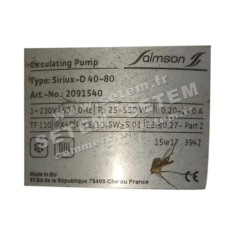 6026004080-POMPE SALMSON SIRIUX D40.80