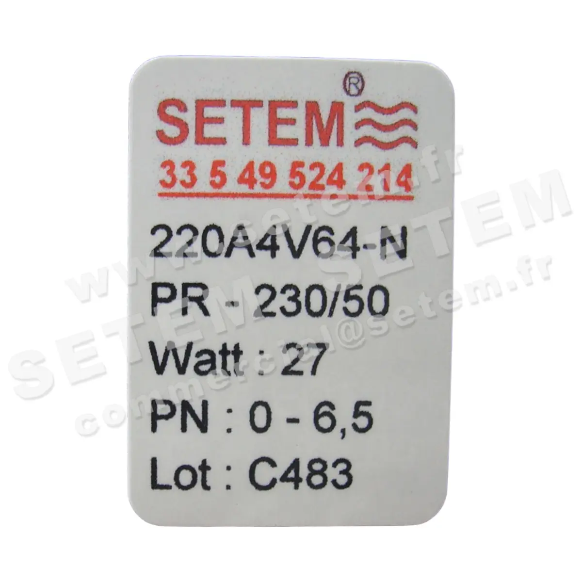6032000128-ELECTROVANNE SETEMVANNE 220A4V64NPR 2