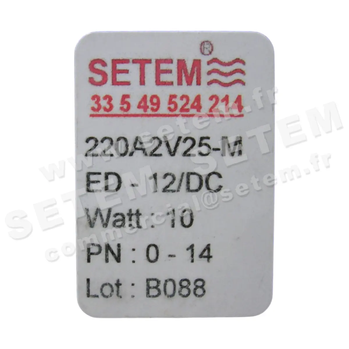 6032000143-ELECTROVANNE SETEMVANNE 220A2V25MED 2