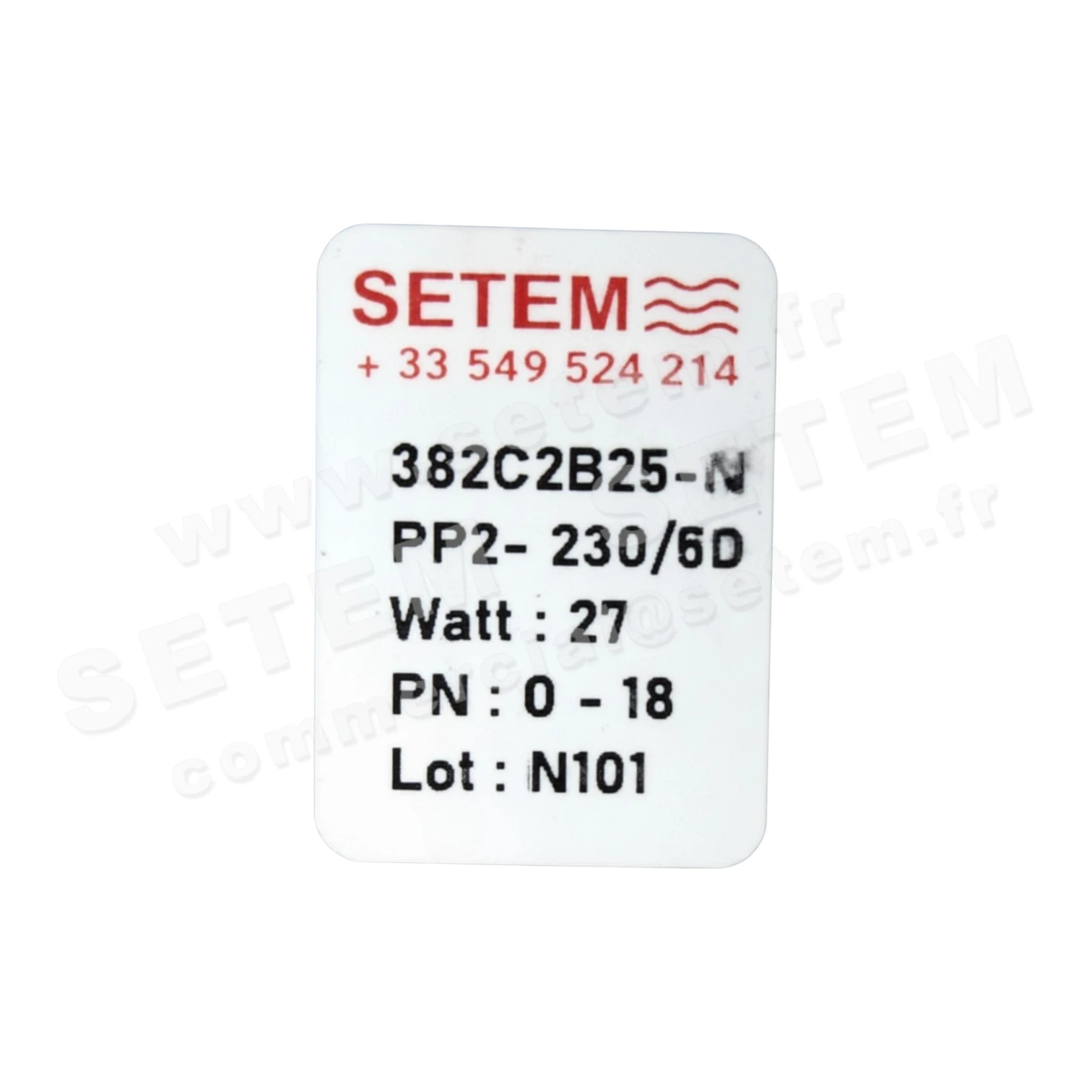 6032000795-ELECTROVANNE SETEM 382C2B25-NPP2-230/50 2