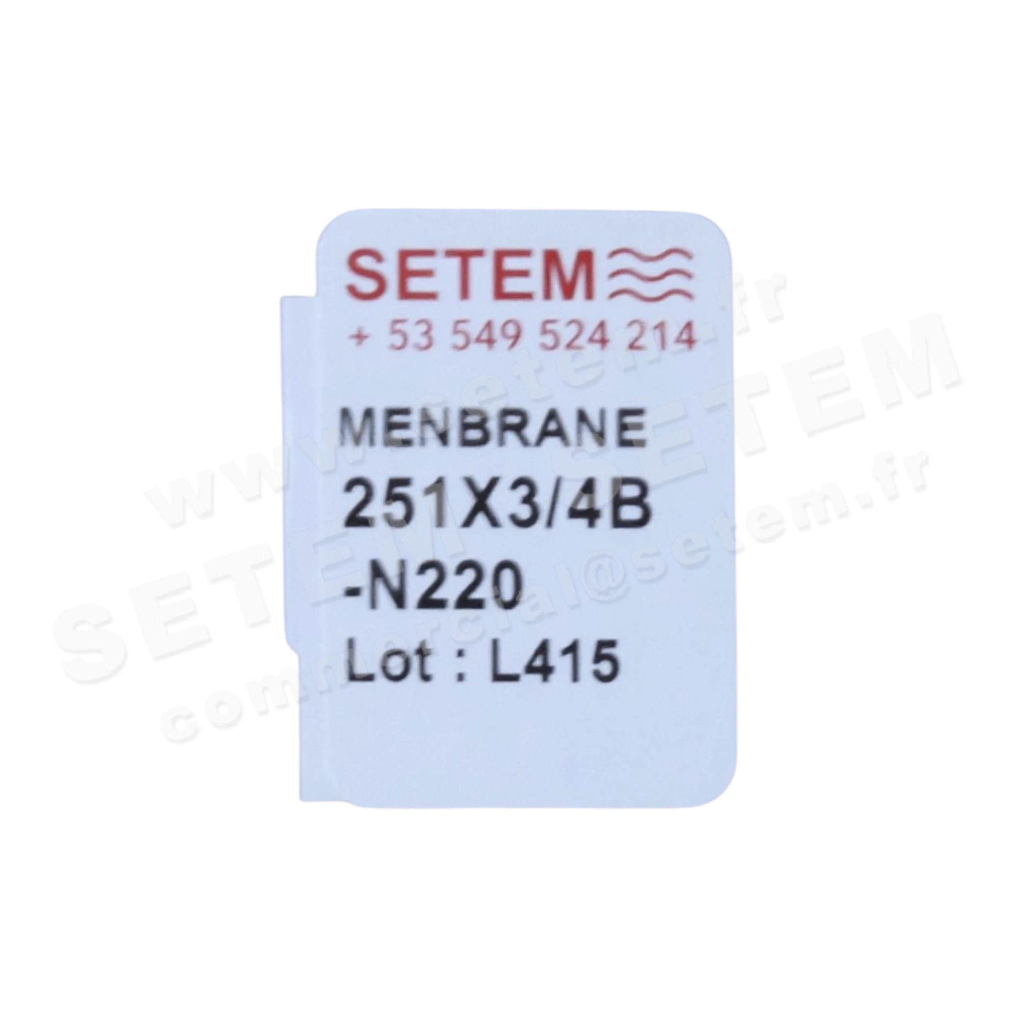 6032000907-MEMBRANE 251X3/4BN220 SETEM