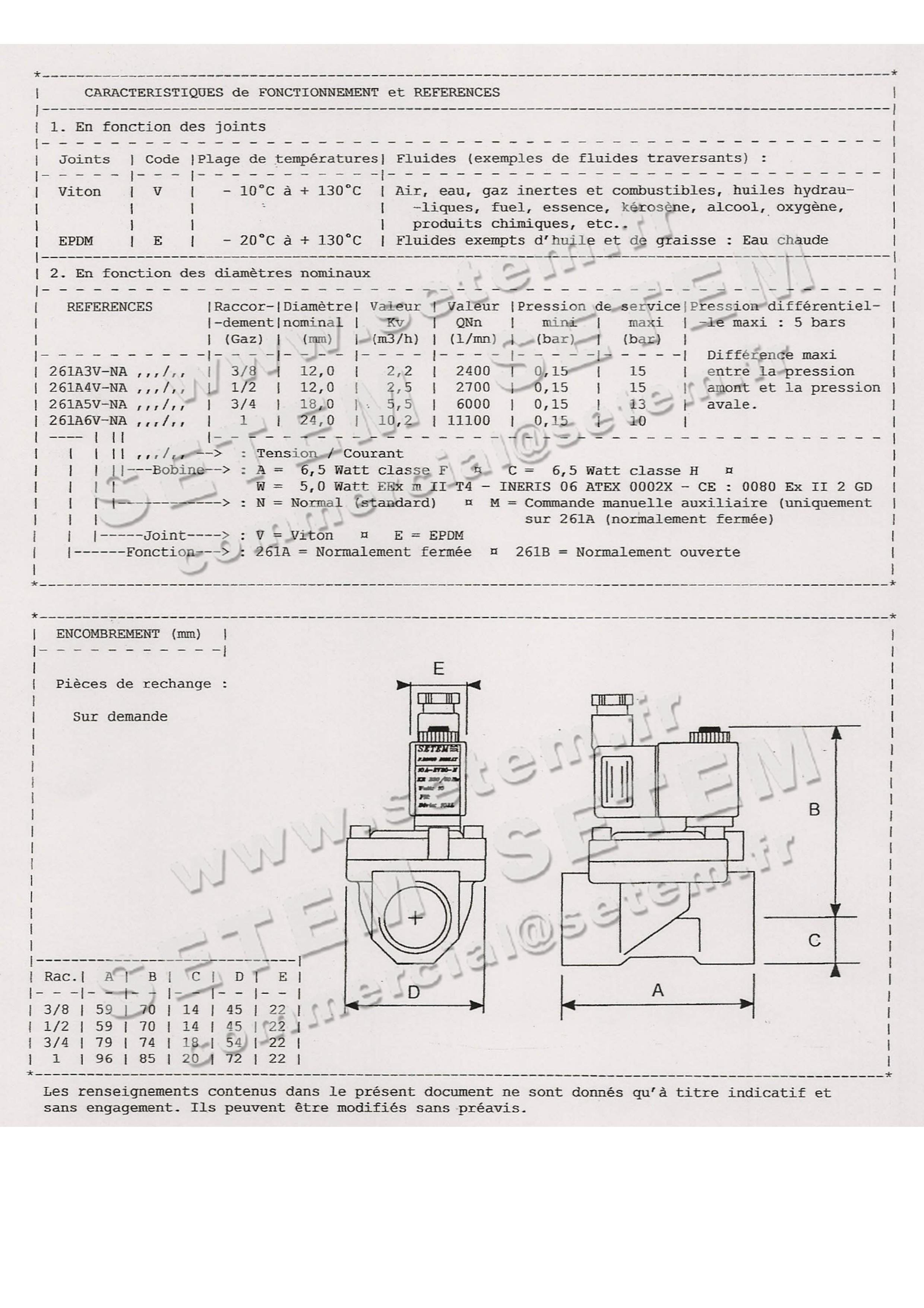 6032002049-ELECTROVANNE SETEM 261B5VNAF