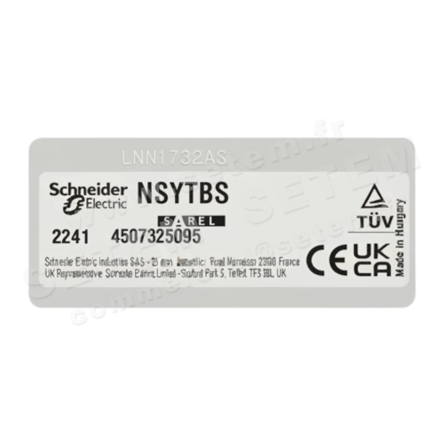 COMMANDE DEPORTEE POUR VARIATEUR DE FREQUENCE 2 CONTACTS NO NSYTBS 2