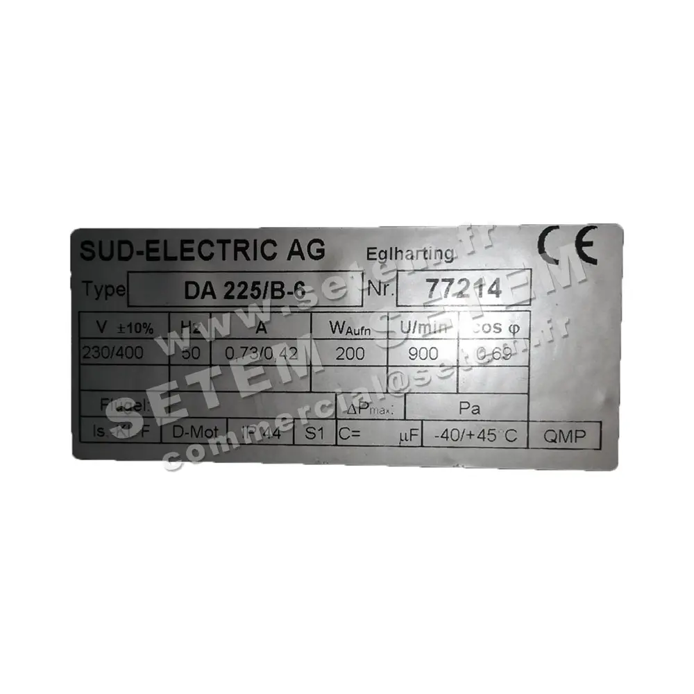 6111000053-MOTEUR SUDELECTRI DA225/B.6 *77214*