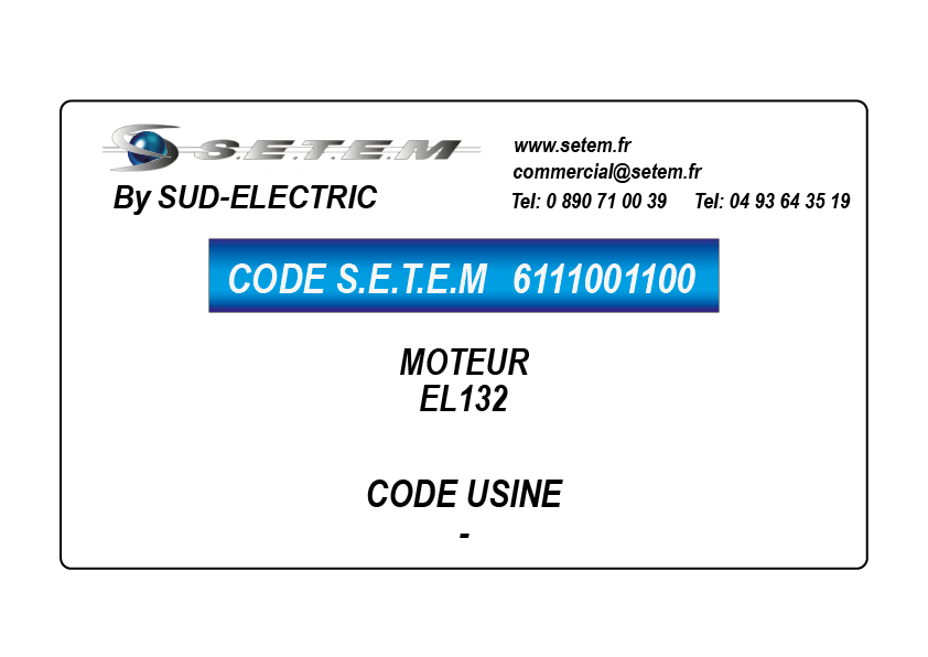 6111001100-MOTEUR SUDELECTRI EL132