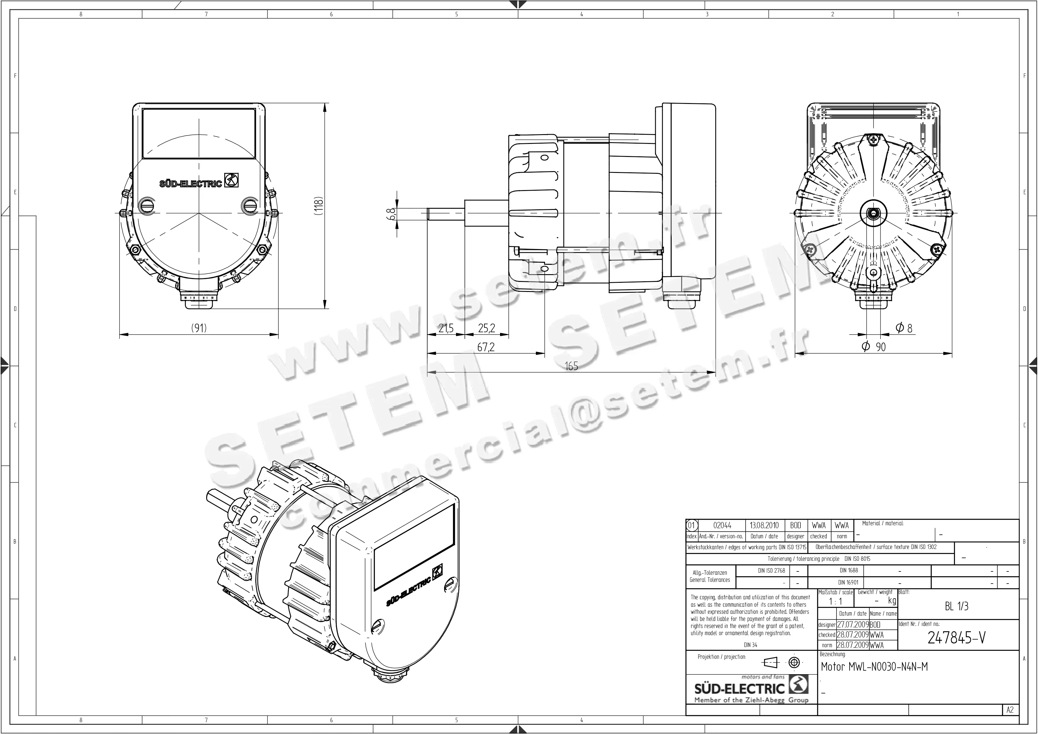 6111001150-MOTEUR SUDELECTRI MWL.N0030.N4N.M *247845.V*