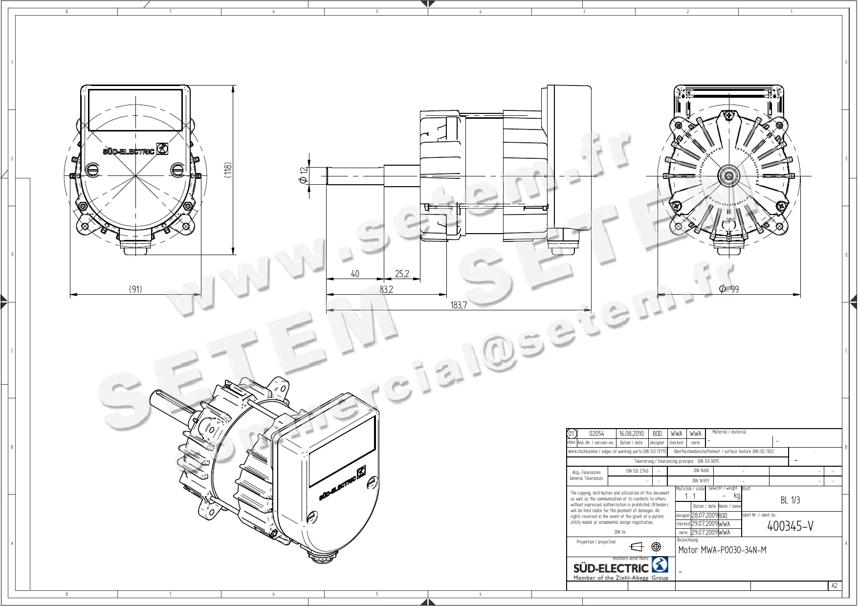 6111005572-MOTEUR SUDELECTRI MWA.P0030.34N.M *400345.V*