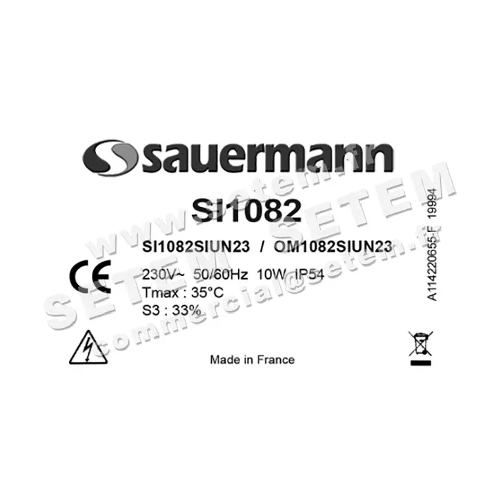 6113001350-POMPE DE RELEVAGE CONDENSATS SAUERMANN OM1082UN23 *SI1082SIUN23* 2