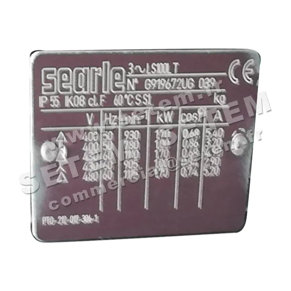 6125101000-MOTEUR SEARLE 1.70KW 6P T400V HA100 B3 LS100T