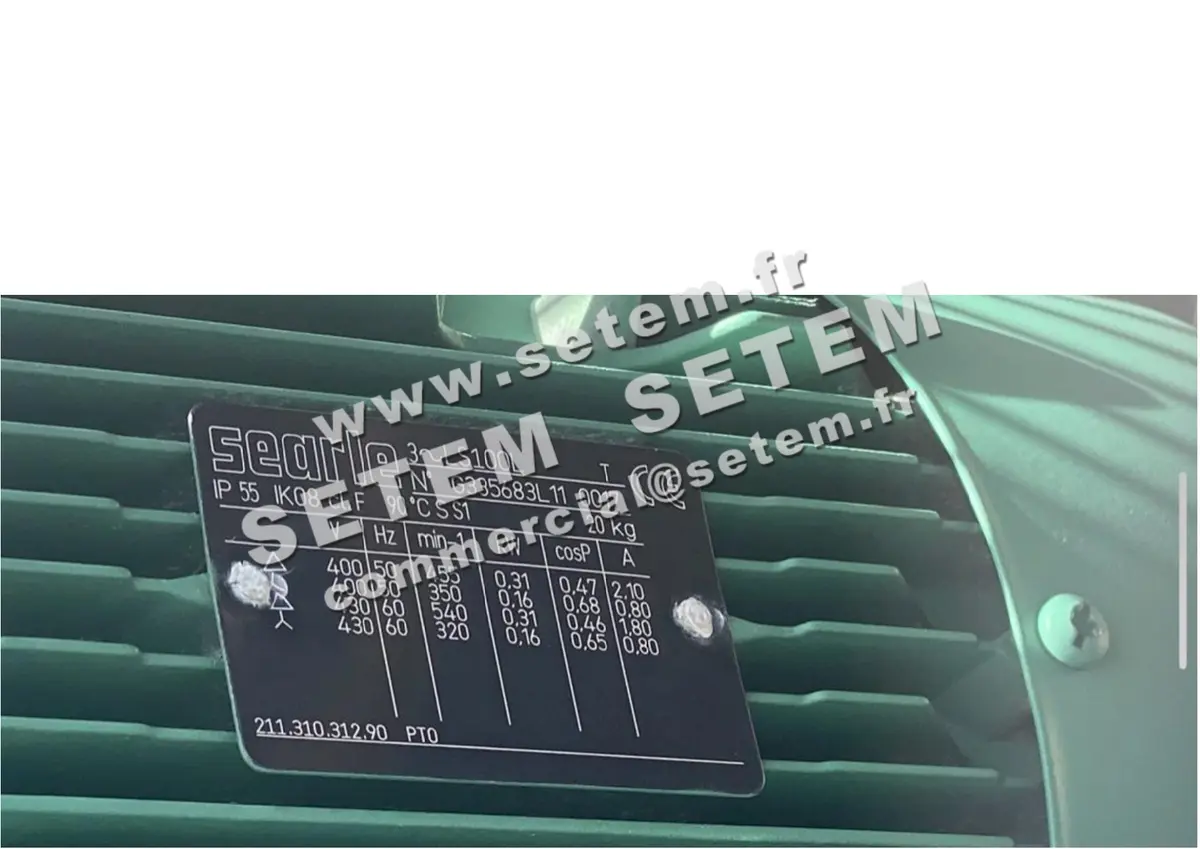 6125101050-MOTEUR SEARLE 0.31KW 8P T400V HA100 B3 LS100L G335683L11