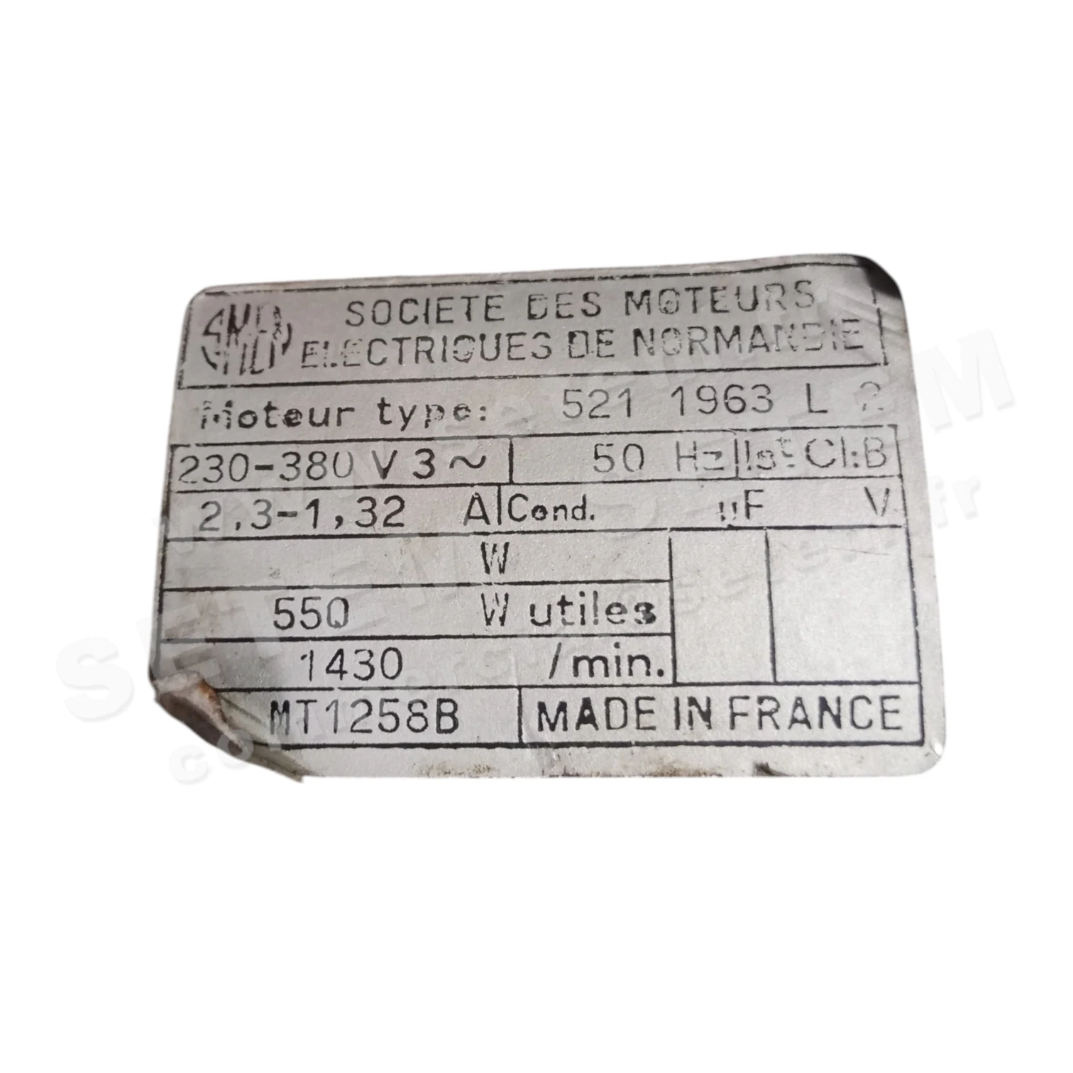 6129001963-MOTEUR SMEN 21GRB4018 "MT1258E" *5211963* 2