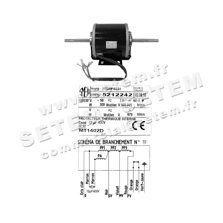 6129002242-MOTEUR SMEN 21GRF4031 "MT1402D" *5212242* 3