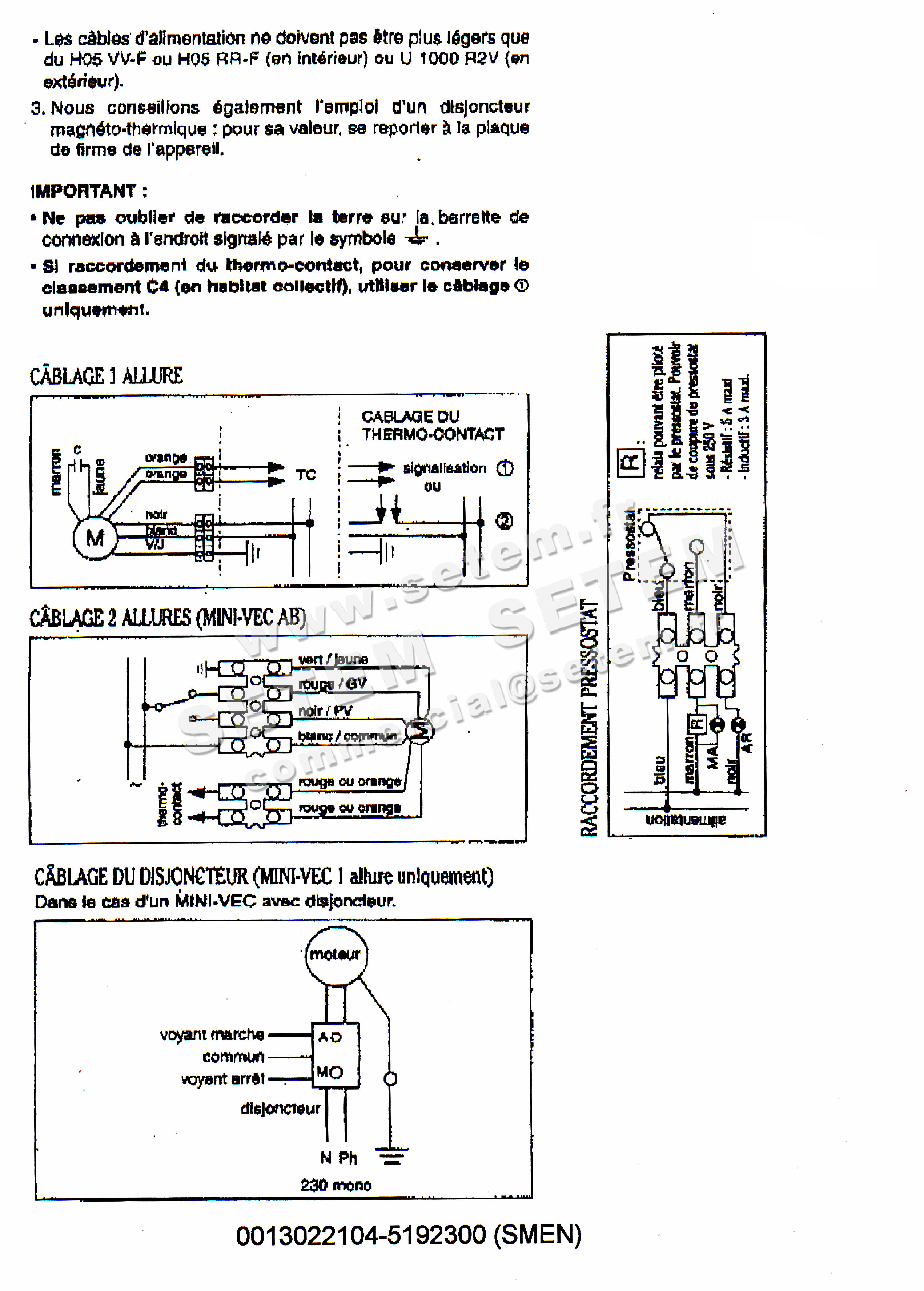 6129002300-MOTEUR SMEN 19GFB5005 *5192300* 4
