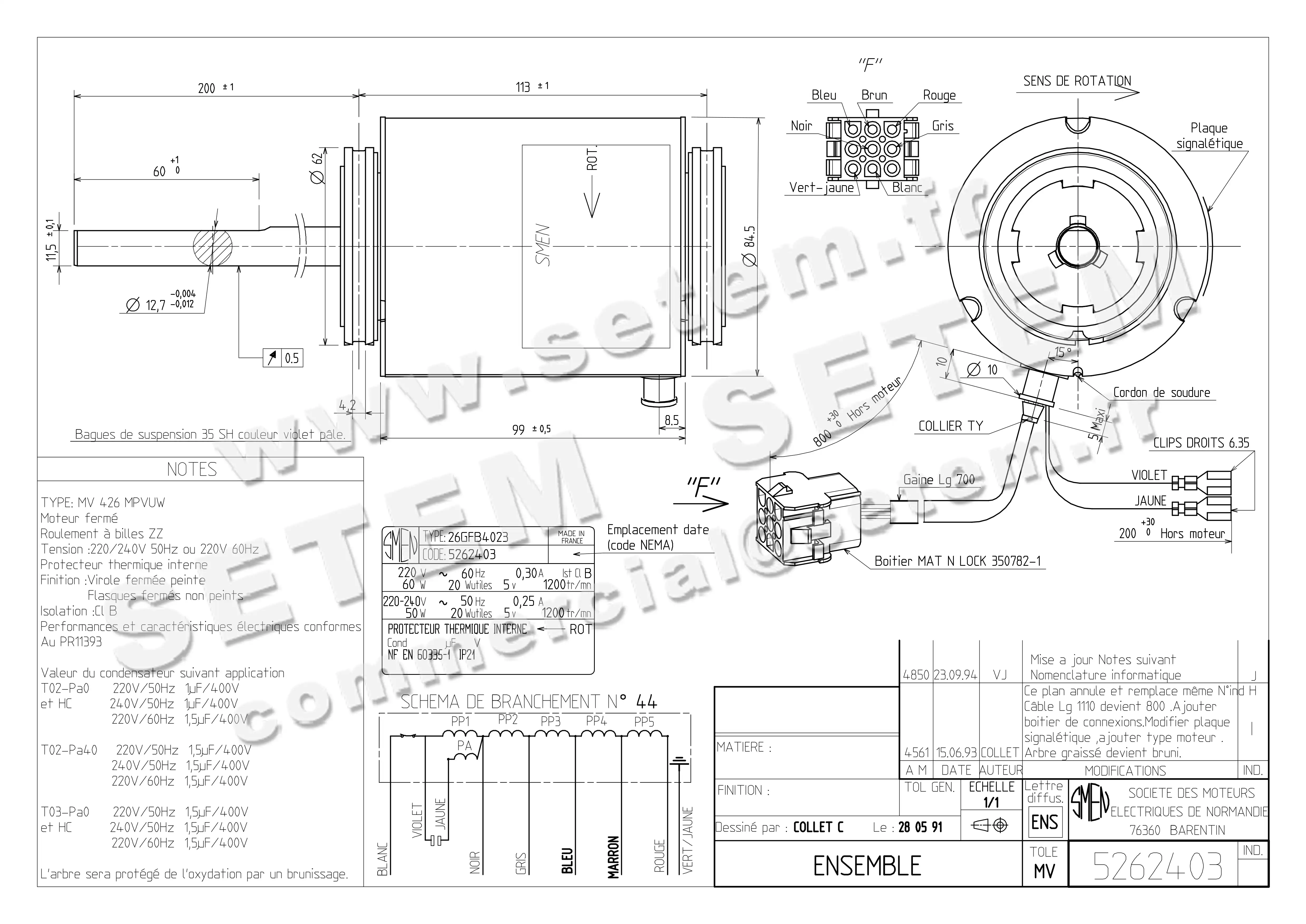 6129002403-MOTEUR SMEN 26GFB4023 *5262403*