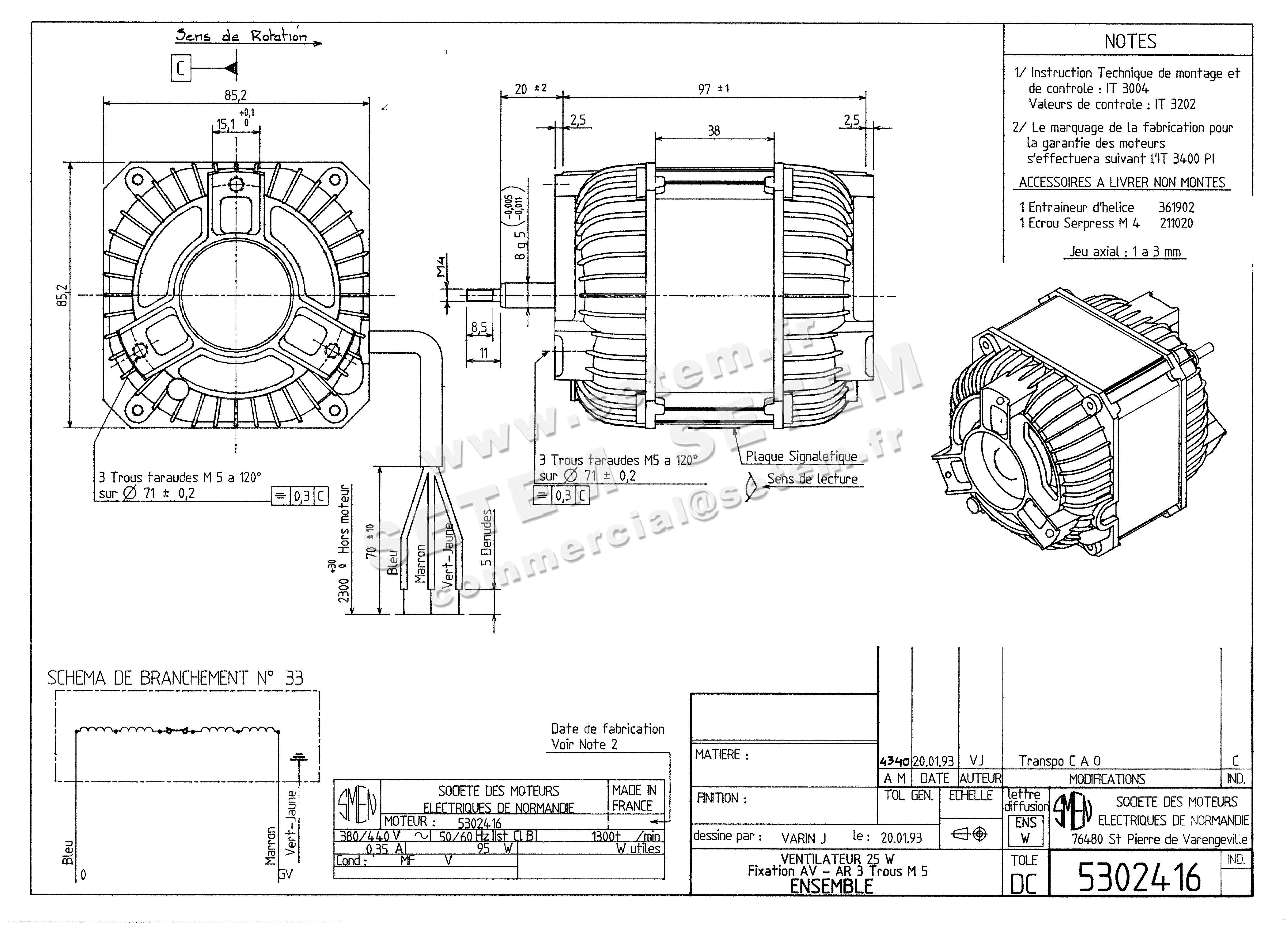 6129002416-MOTEUR SMEN *5302416* 2
