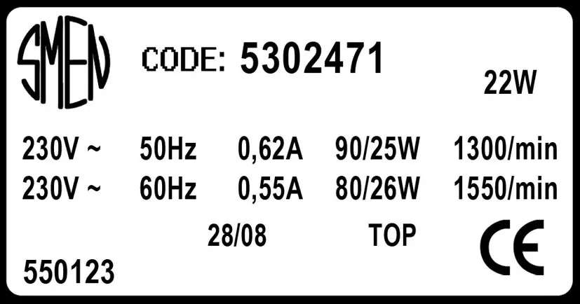 6129002471-MOTEUR SMEN 30KFB4004 "550123" *5302471* 2