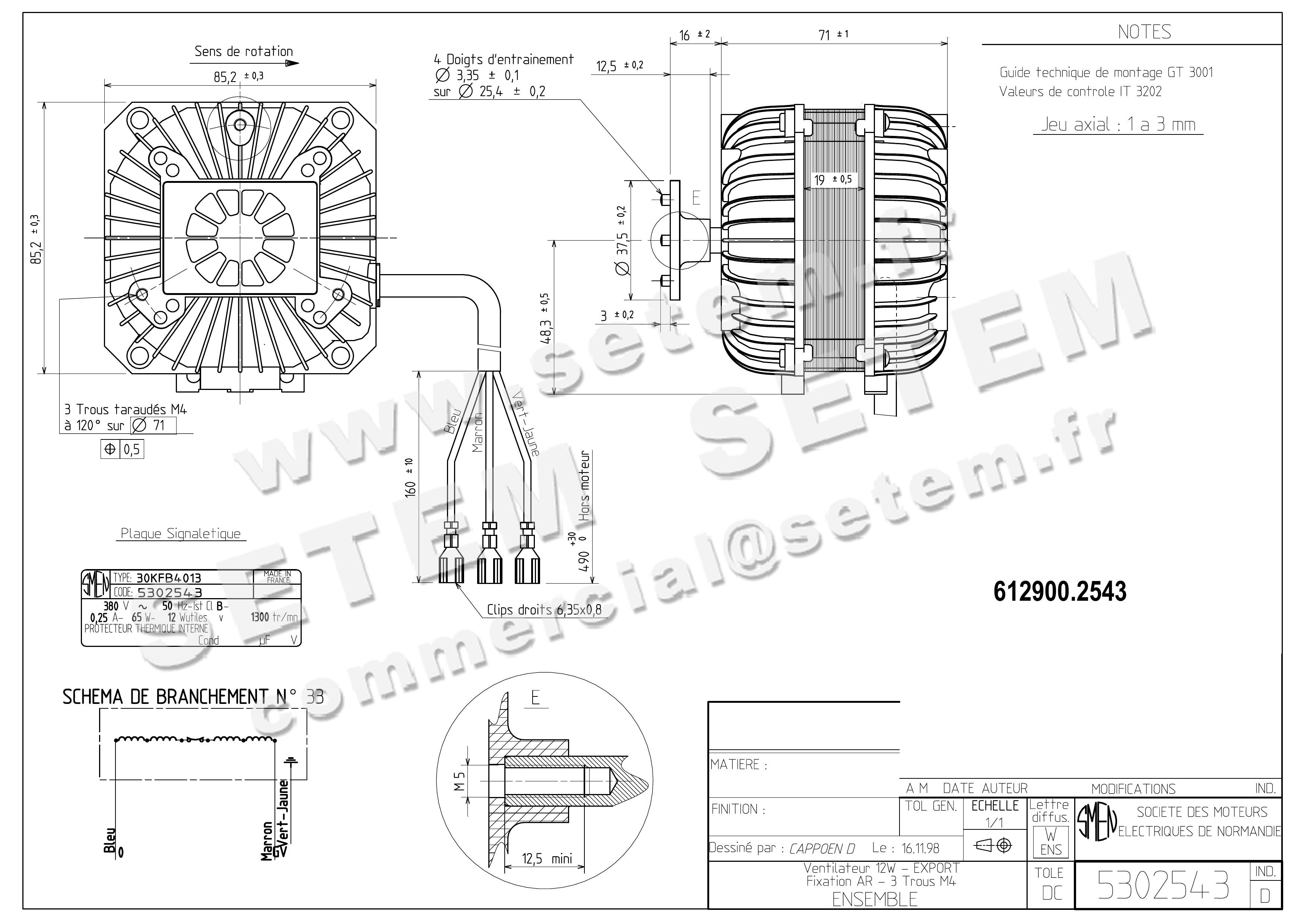 6129002543-MOTEUR SMEN 30KFB4013 *5302543*