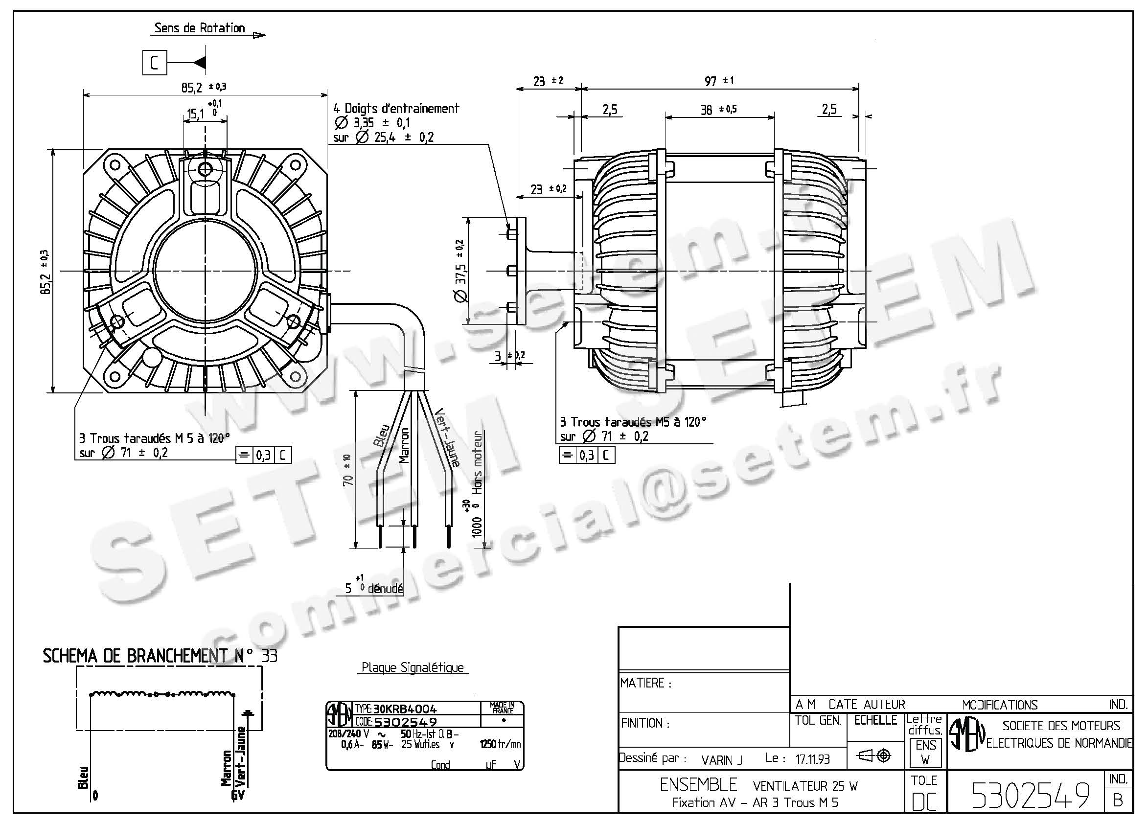 6129002549-MOTEUR SMEN 30KRB4004 *5302549*