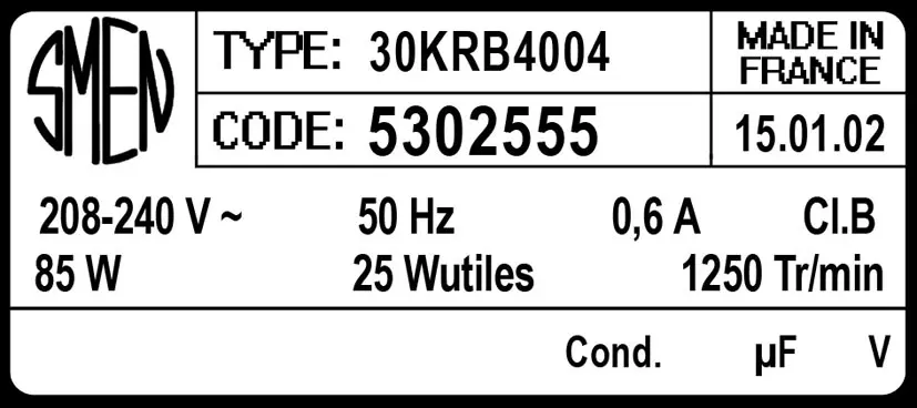 6129002555-MOTEUR SMEN 30KRB4004 *5302555* 2
