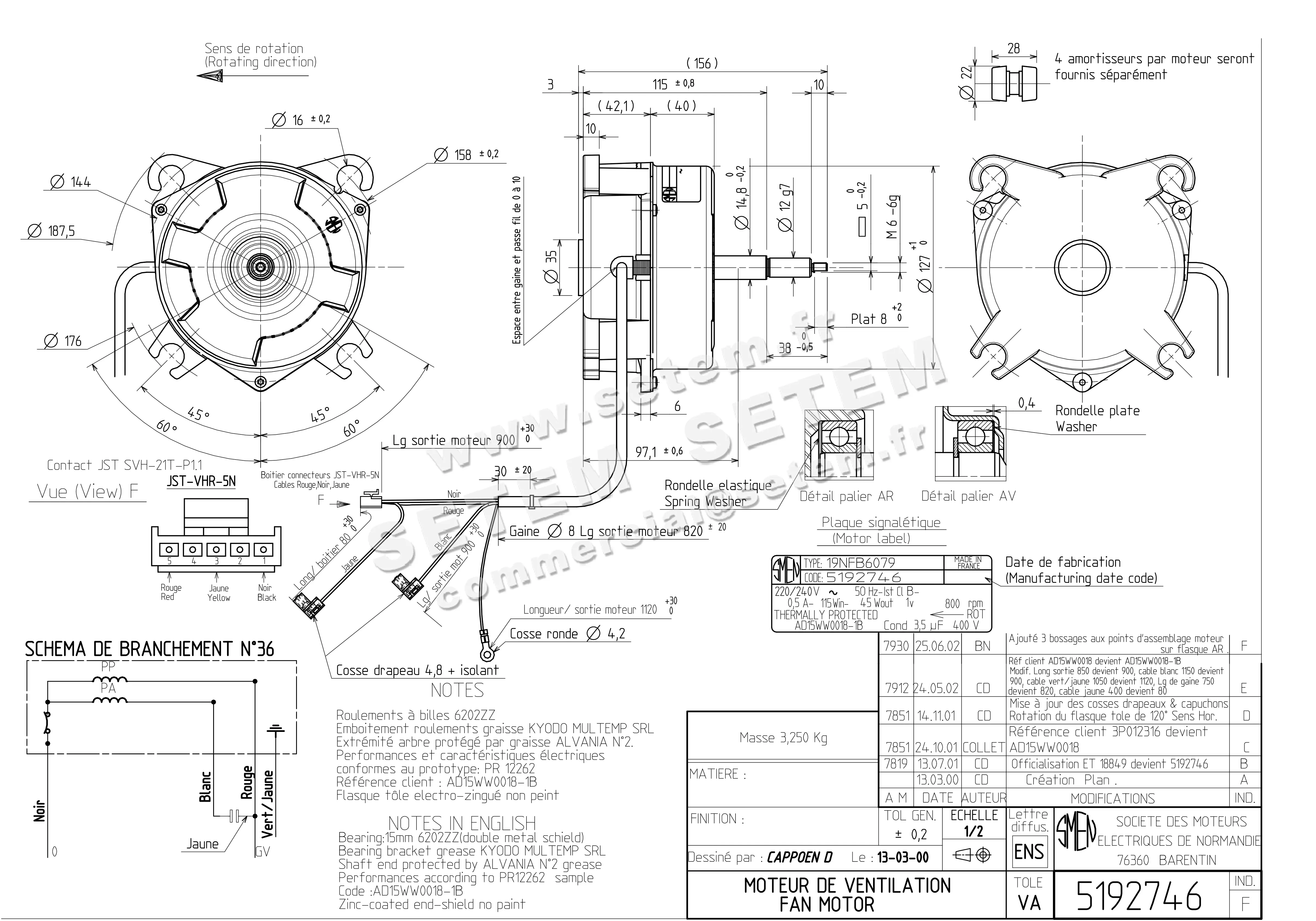 6129002746-MOTEUR SMEN 19NFB6079 *5192746* 5