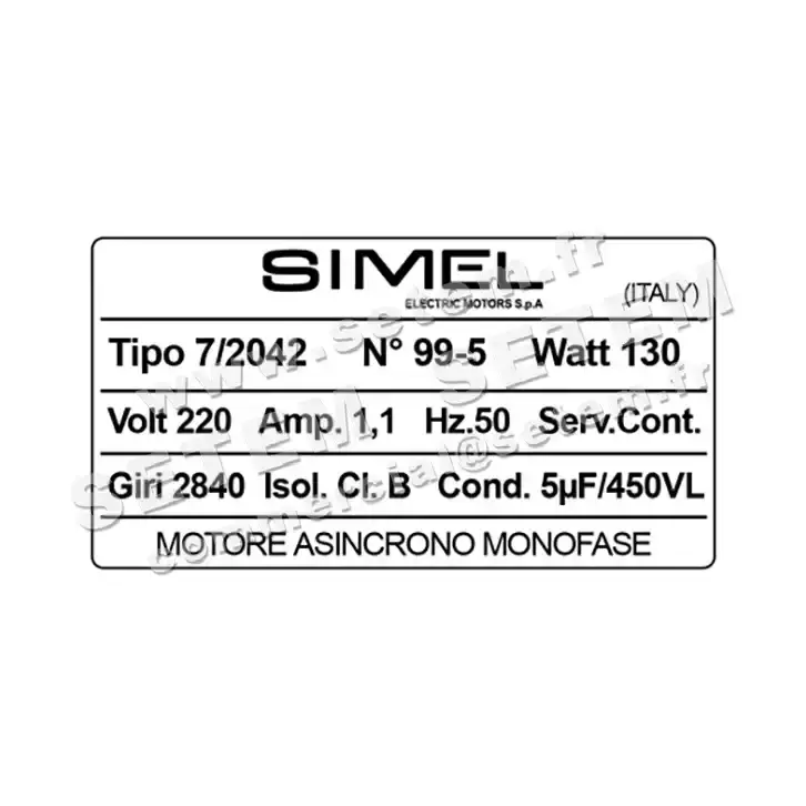 6132000469-MOTEUR SIMEL 7/2042 2