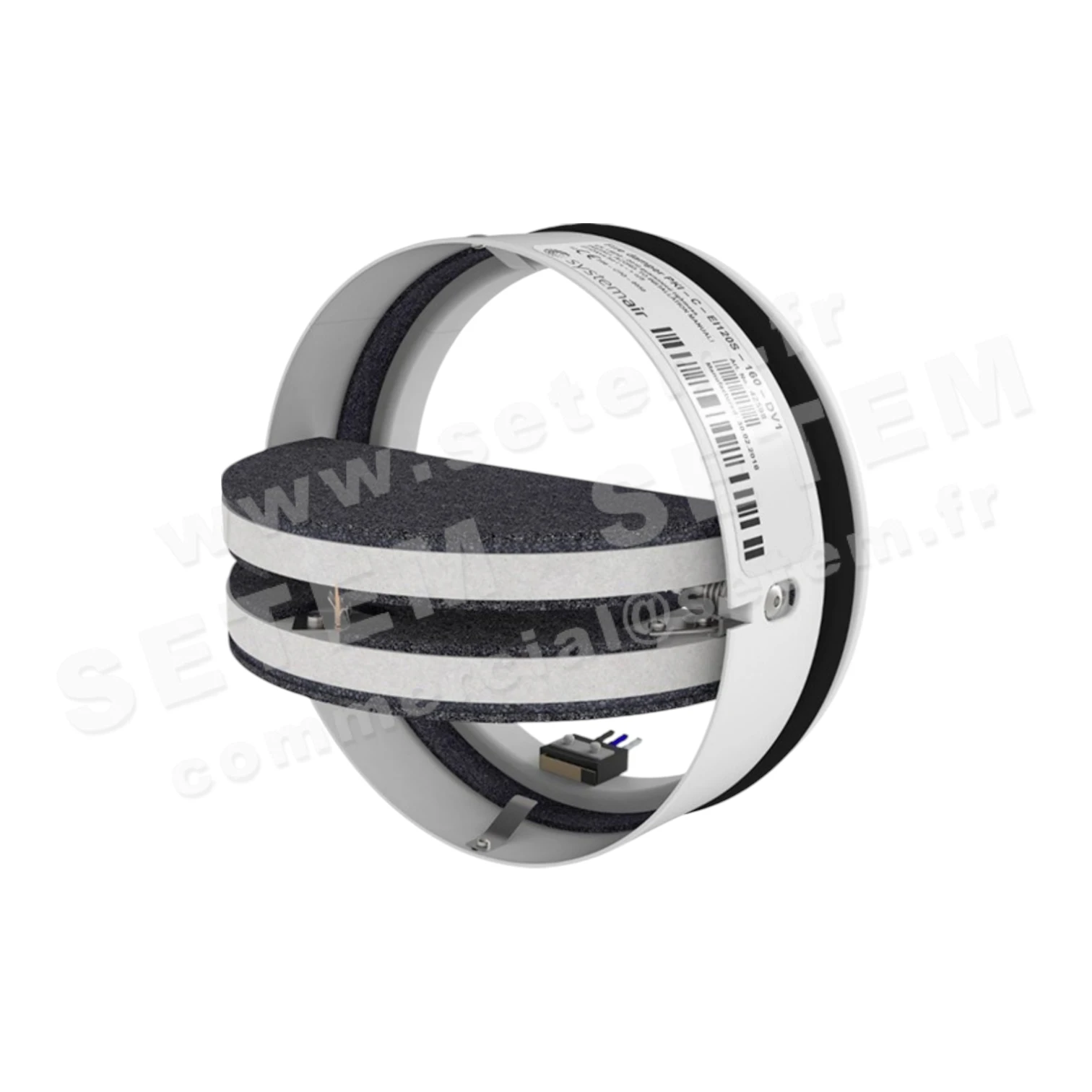 CLAPET COUPE FEU CIRCULAIRE PKI-C-EI120S-160-DV1