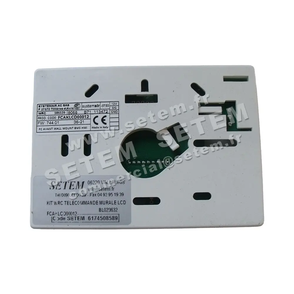 6154508589-KIT WRC TELECOMMANDE MURALE LCD FCAKLCD00012 SYSTEMAIR 5