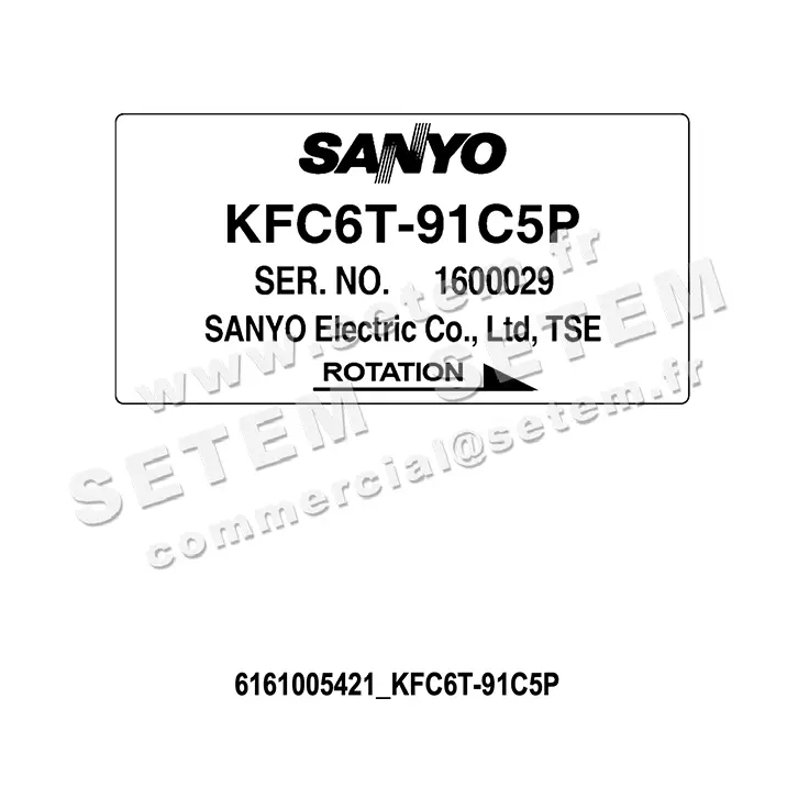6161105421-MOTEUR SANYOELEC KFC6T.91C5P 2