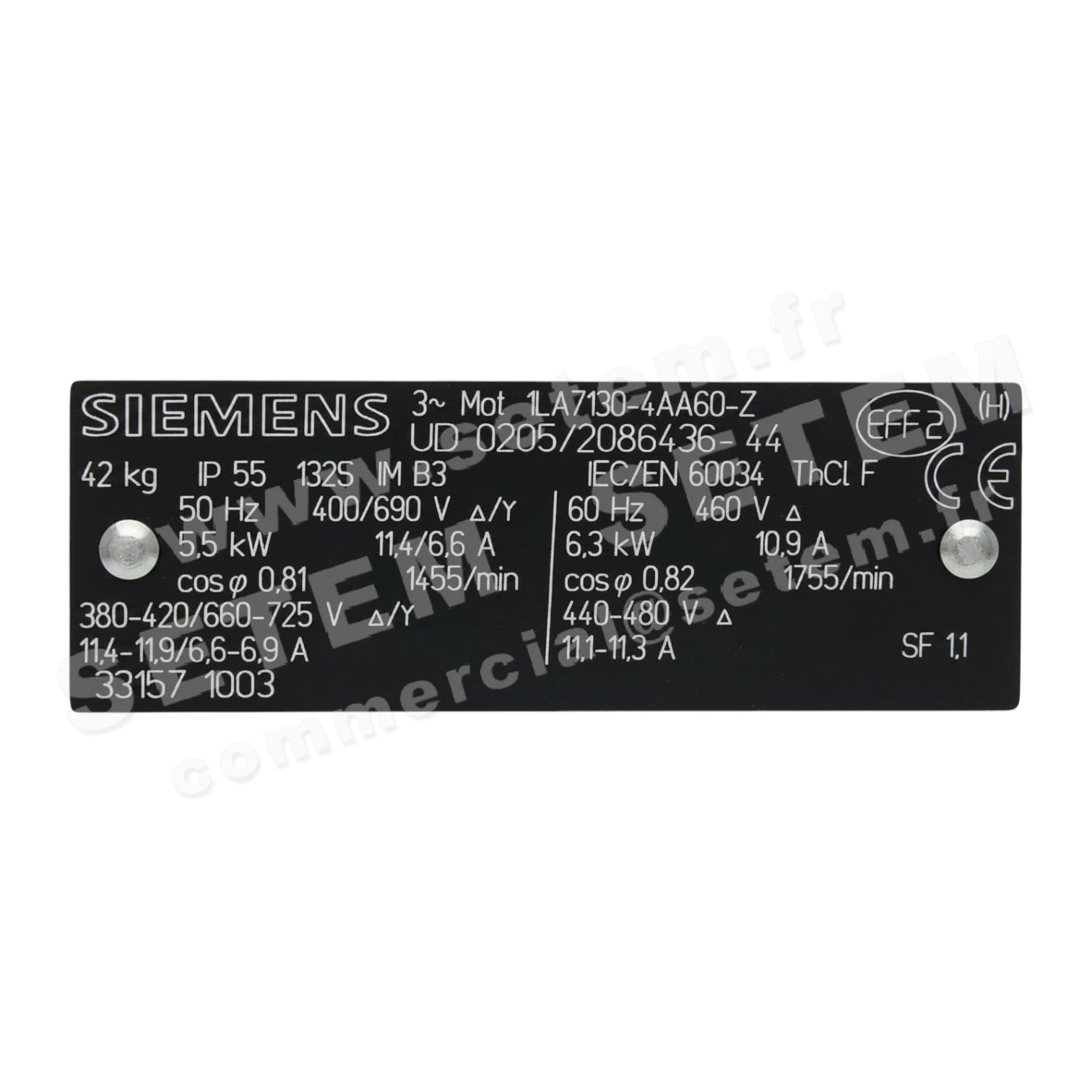 HELICE DE REFROIDISSEMENT SUR MOTEUR 1LA7130-4AA60-Z HA132
