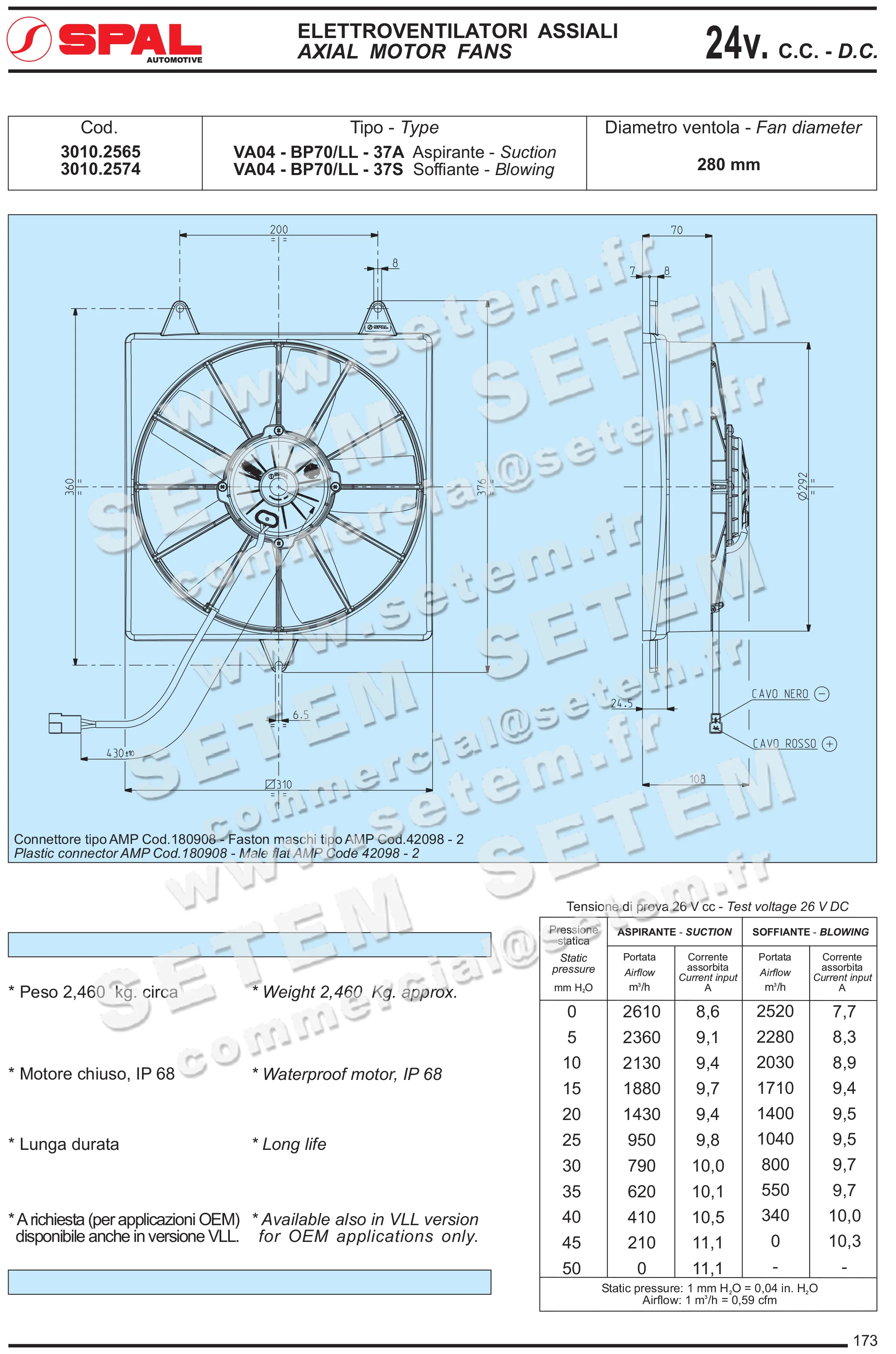 6169000041-VENTILATEUR SPAL VA04.BP70/LL.37S