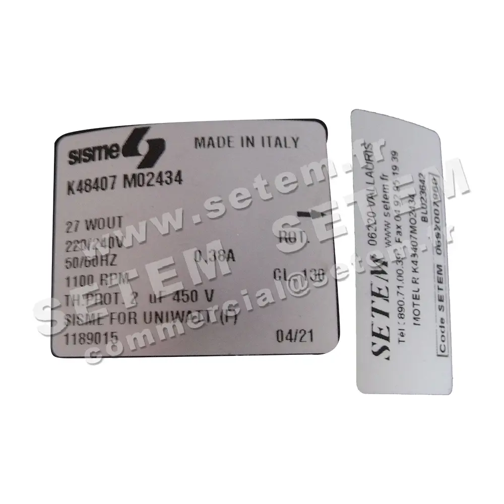 6185000009-MOTEUR SISME K48407M02434 5