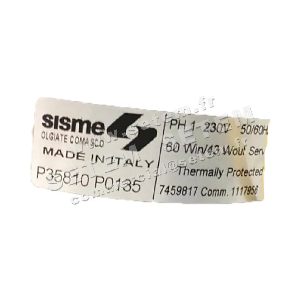 6185000025-MOTEUR SISME P35810P0135 "7459817"