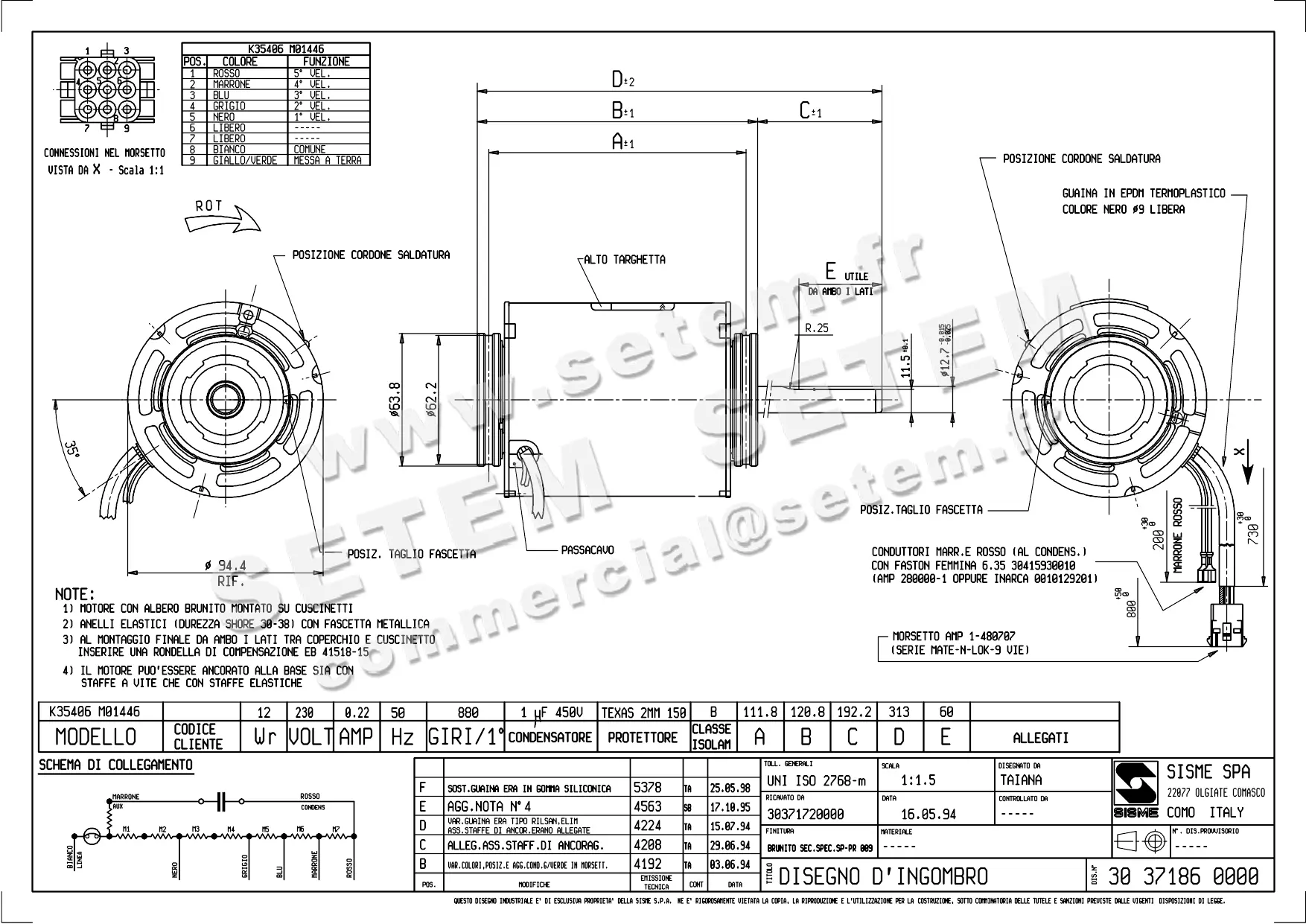 6185000030-MOTEUR SISME K35406M01446