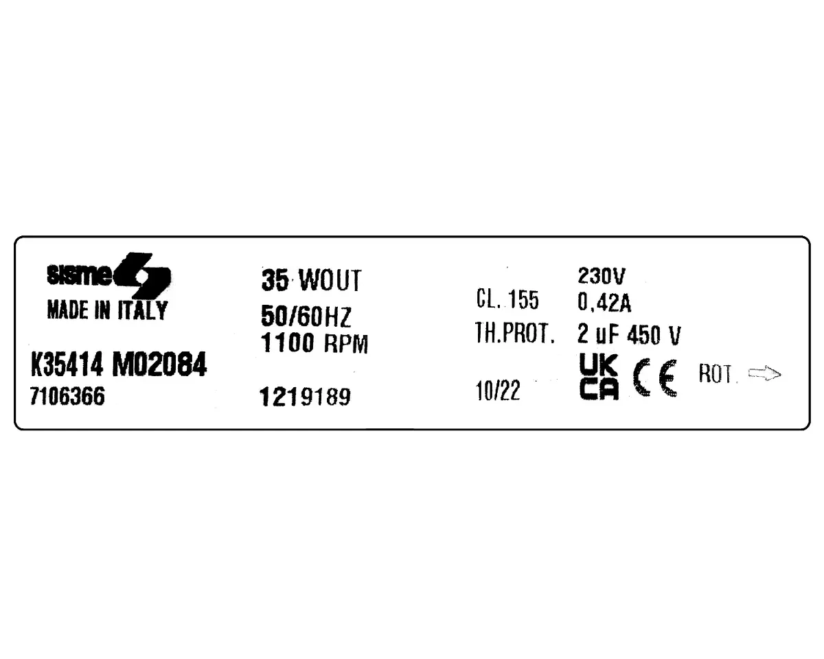 6185000034-MOTEUR SISME K35414MO2084 "7106366" 4