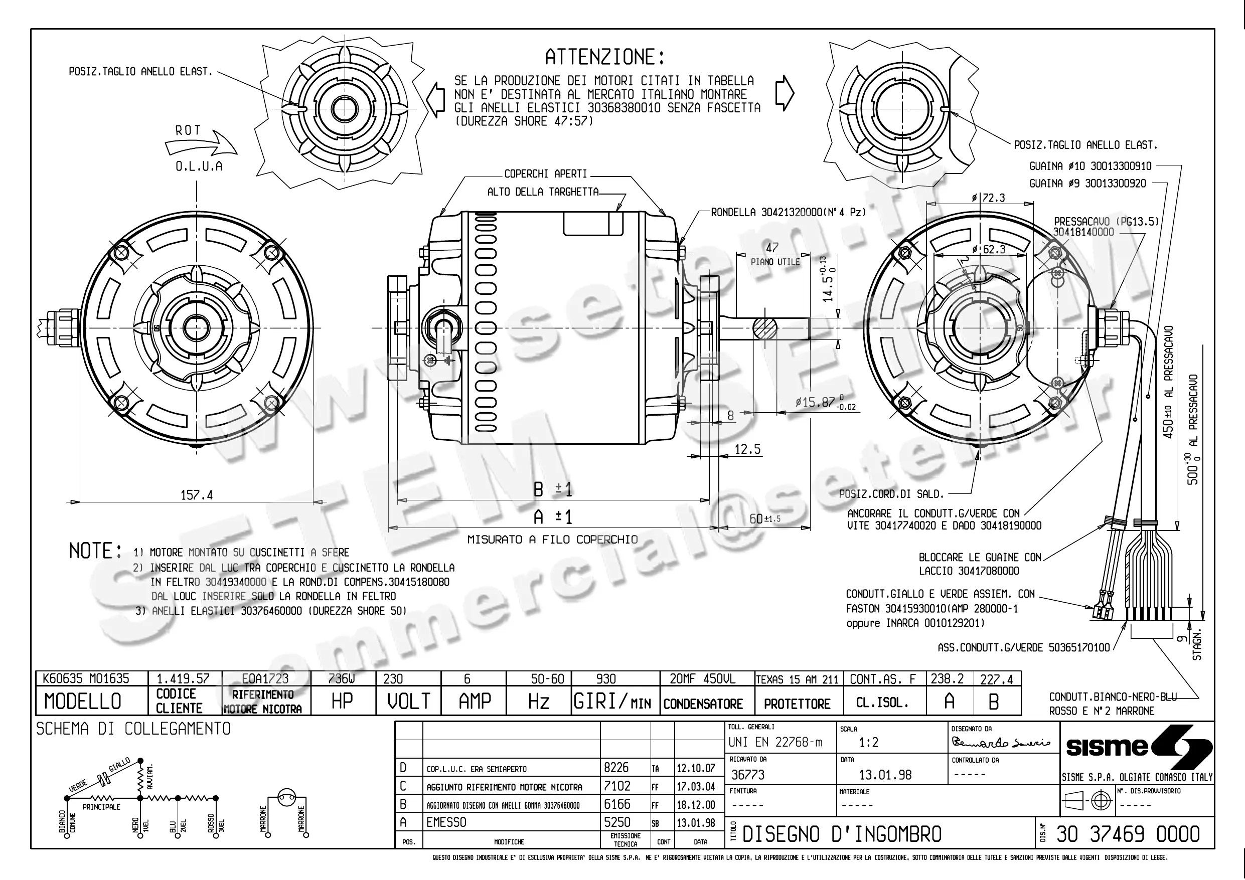 6185000037-MOTEUR SISME K60635M01635