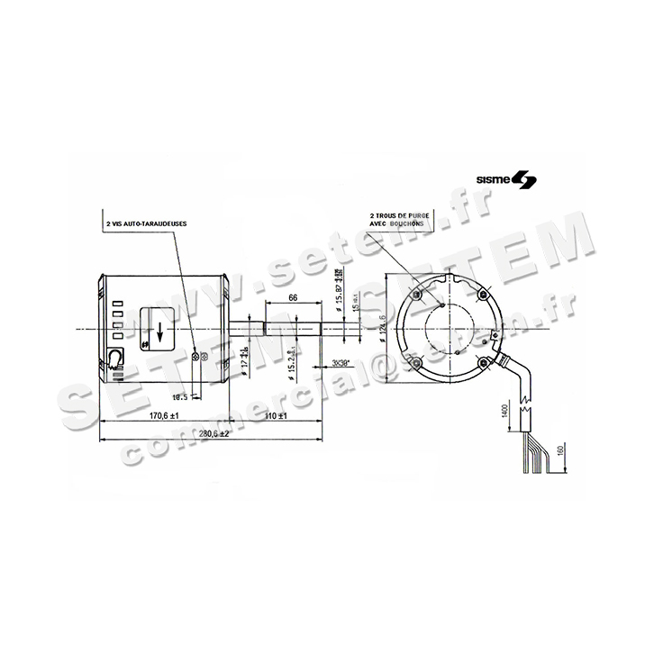 6185000069-MOTEUR SISME MO1495 "MT1406C" 4
