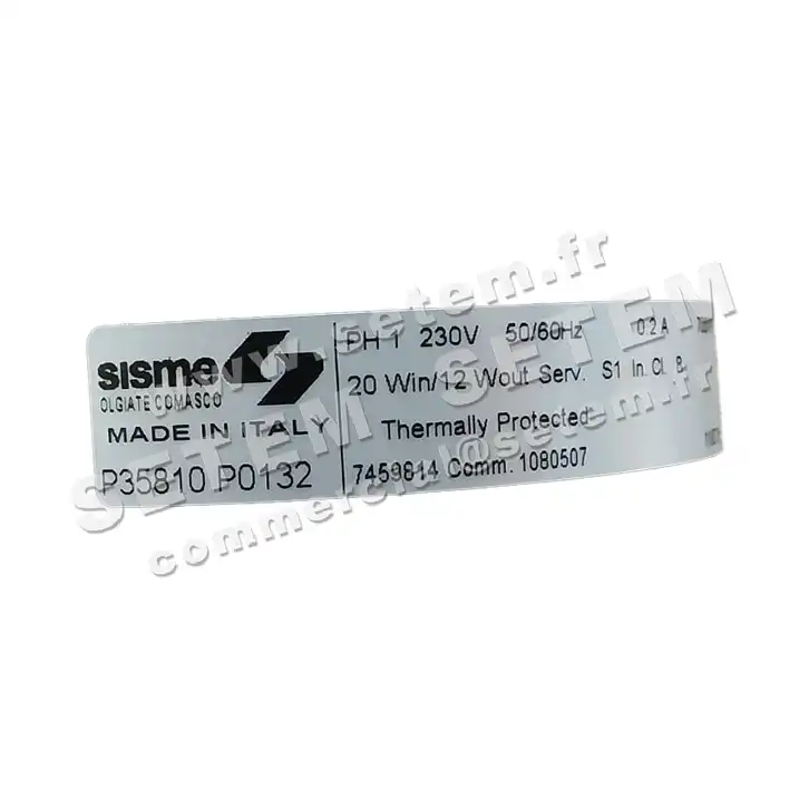 6185000132-MOTEUR SISME P35810P0132 "7459814" 3