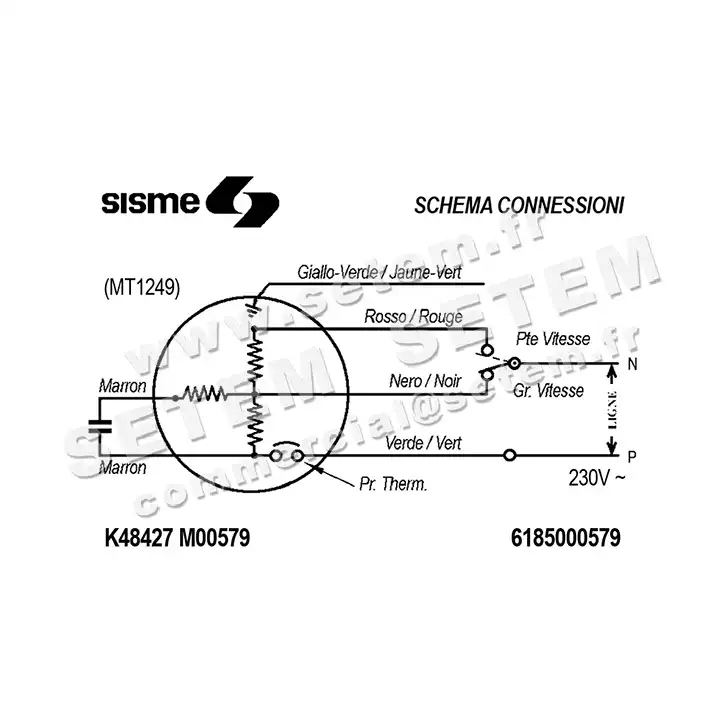 6185000579-MOTEUR SISME MO0579 "MT1249C1" 3