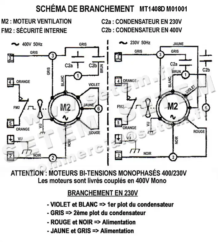6185001001-MOTEUR SISME M01001 "MT1408D" 3