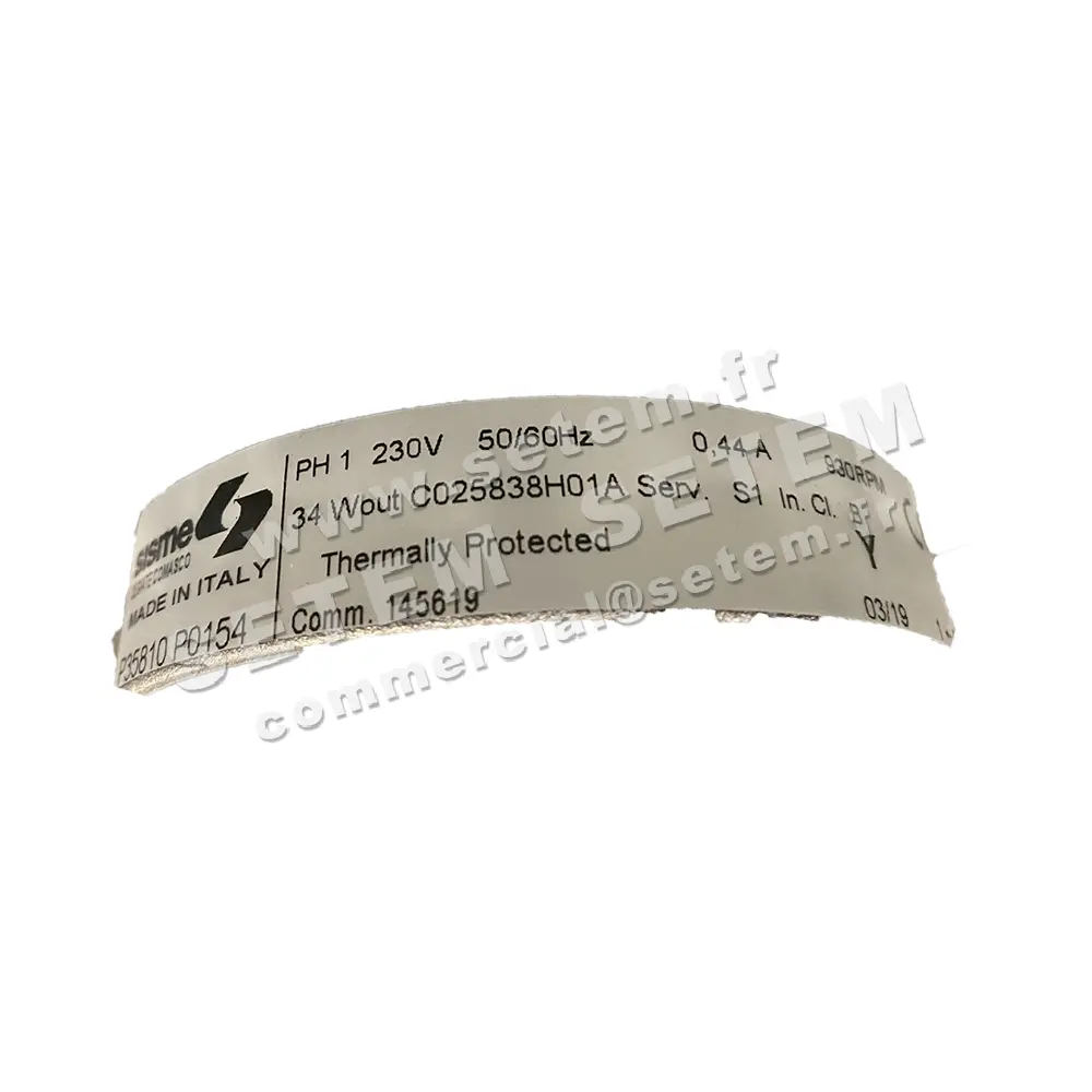 6185001005-MOTEUR SISME P35810P0154 "C025838H01A" 8