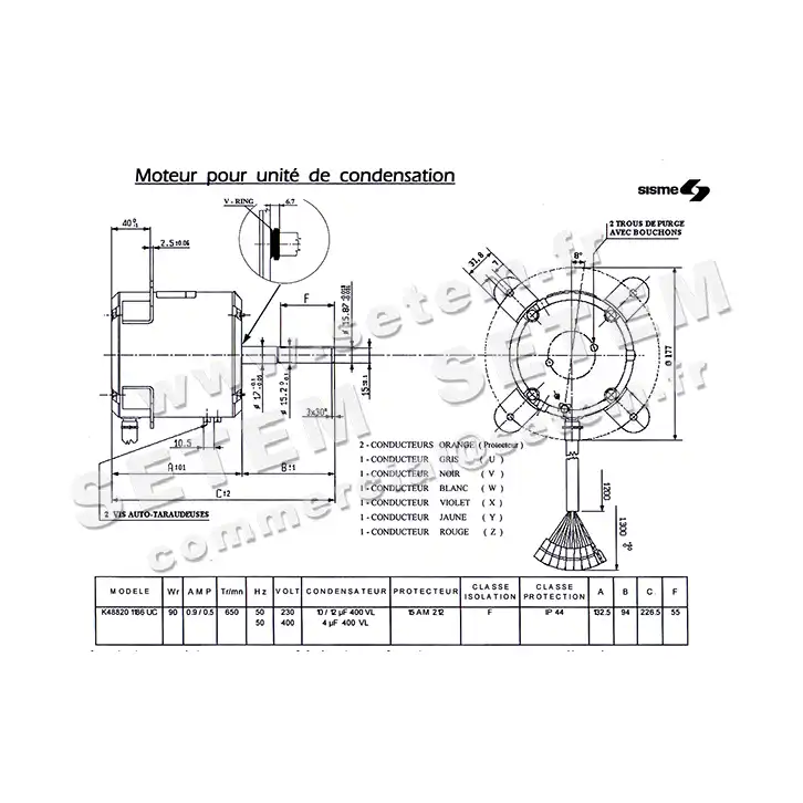 6185001186-MOTEUR SISME MO1186 "MT1432C" 4