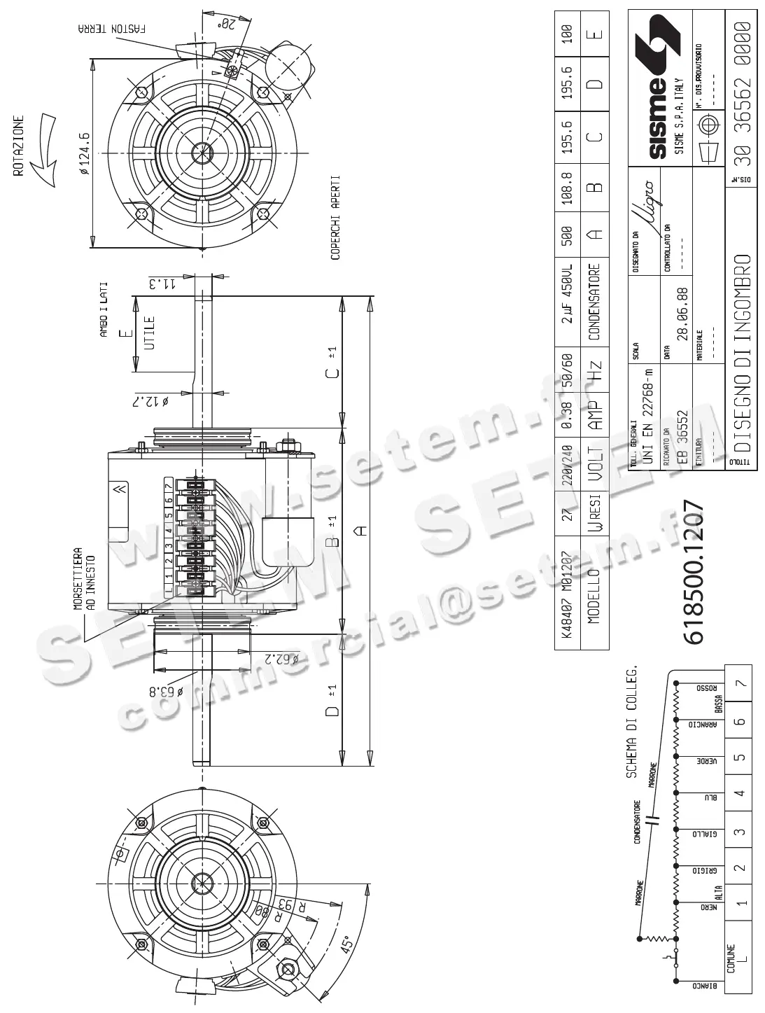 6185001207-MOTEUR SISME K48407MO1207