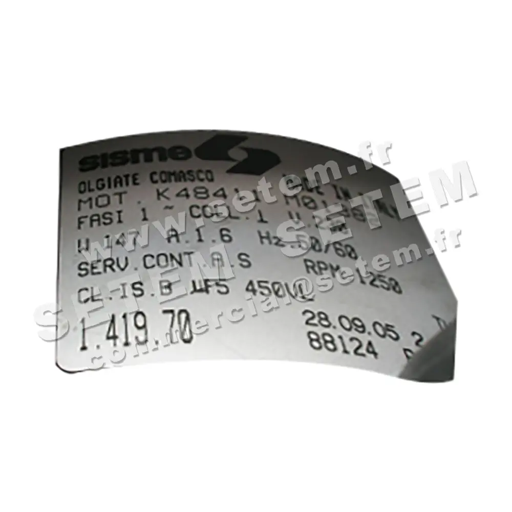 6185001382-MOTEUR SISME K48411MO1382 "141970"
