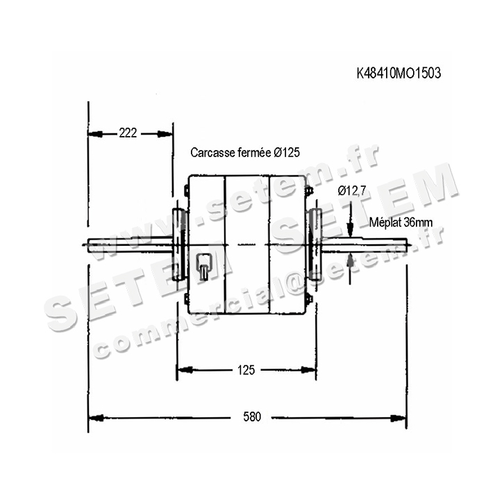 6185001503-MOTEUR SISME K48410M01503 "70670272.003" 4