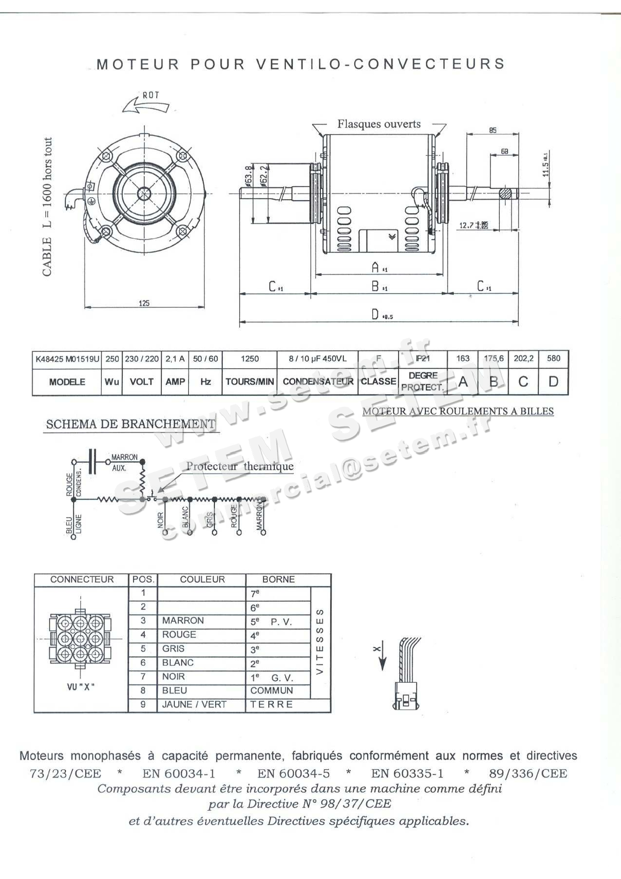 6185001519-MOTEUR SISME K48425MO1519