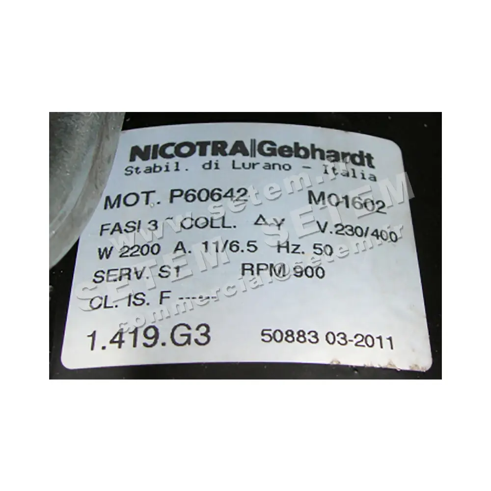 6185001602-MOTEUR SISME P60642MO1602 "1419G3"