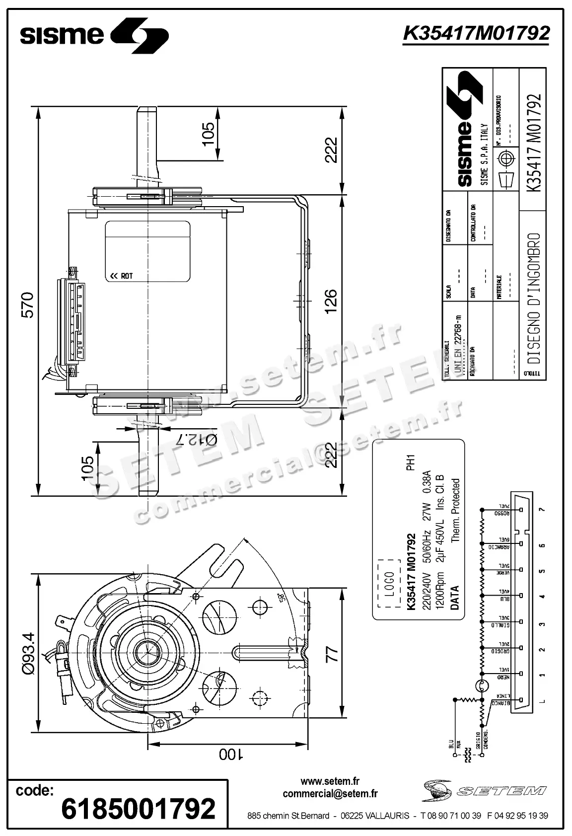 6185001792-MOTEUR SISME K35417MO1792 3