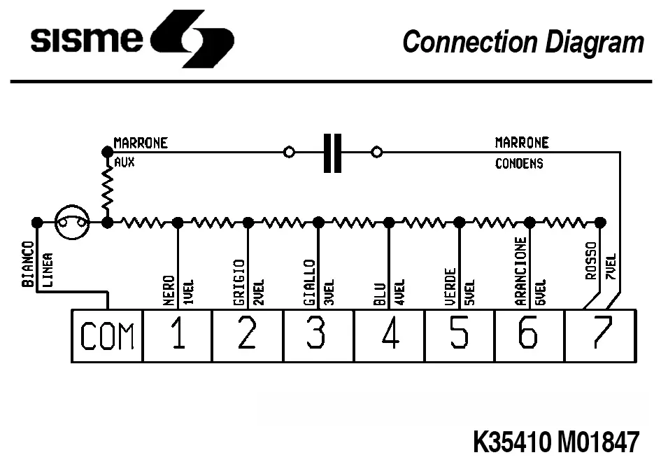 6185001847-MOTEUR SISME K35410MO1847 "5203543" 3