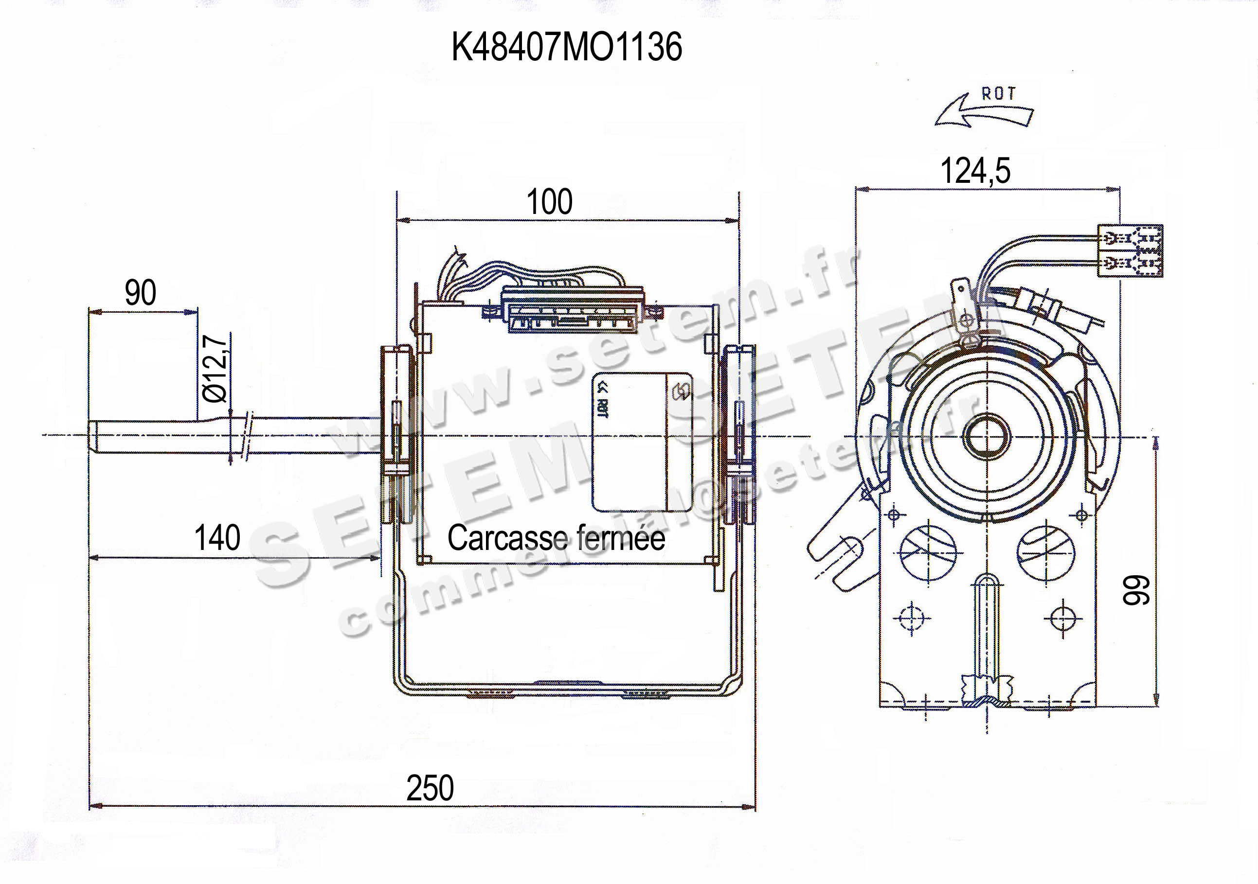 6185002007-MOTEUR SISME K48407MO1136 "0352015H43" 4
