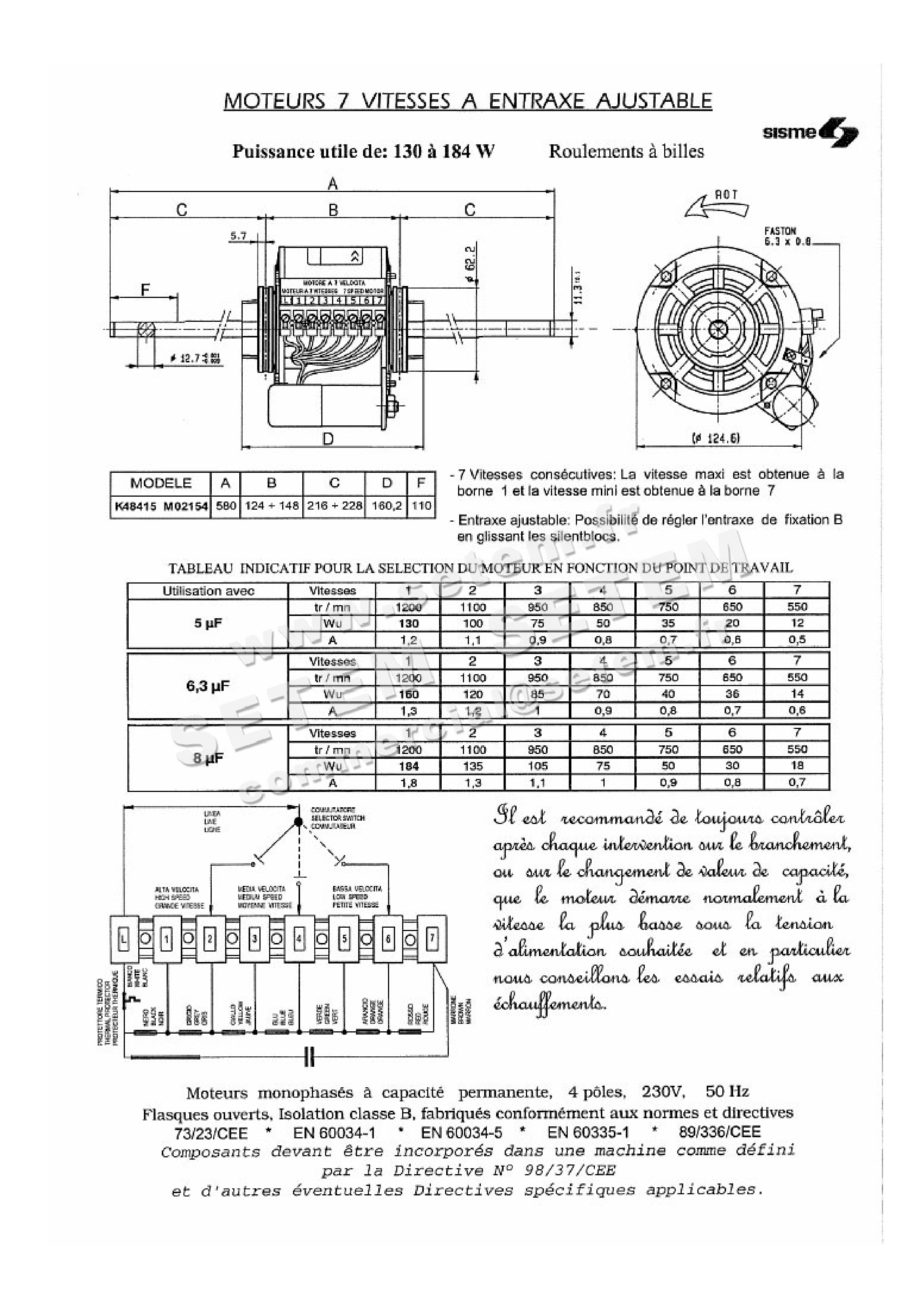 6185002154-MOTEUR SISME K48415M02154